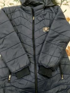 Navy Blue Puffer Jacket