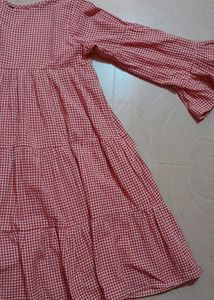 Pinterest Comfy Dress With Colour Red And White