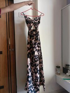 Floral Cutout Maxi Dress