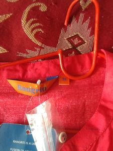 rangriti vehicle print long kurti