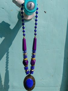 Navy Blue Neckpiece