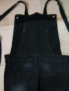 Black Denim overalls