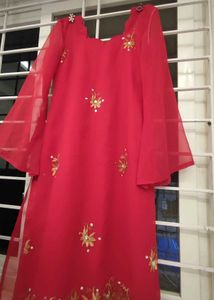 Hot Red Kurthi