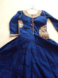 Blue Embroidered Kurta
