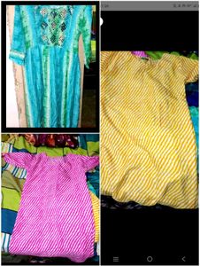 Striped Kurtis - Vibrant Colors,Size Xxl Urgent Rs