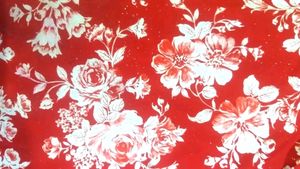 PLUS SIZE KURTA RED FLORA DESIGN