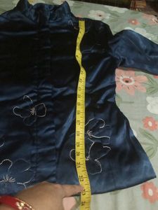 🌸🌸Navy Blue Satin Jacket/ Blazer