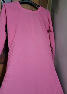 Women Pink Kurtha
