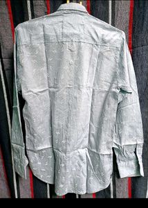 Patterned Button-Down Shirt
