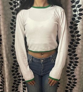 White Long Sleeve Top