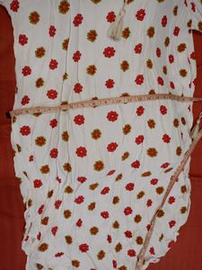 White Floral Kurta👗🤍
