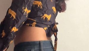 Boho Tiger Print Wrap Around Full Sleeve Shirt