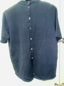 Navy Blue Cotton T-Shirt