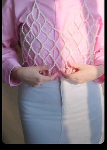 Pearl Body Chain Top