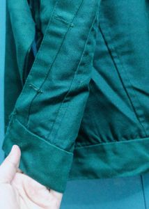 Green Button-Down Jacket