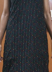 Black Multicolored Kurta