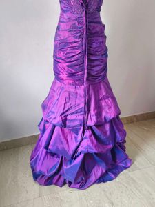 Purple Mermaid Gown