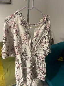 Forever New White Floral Romper