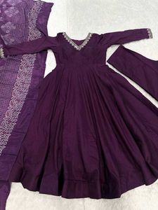 Elegant Purple Kurta Set