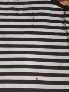 Striped Button-Down Small Size Tank Top