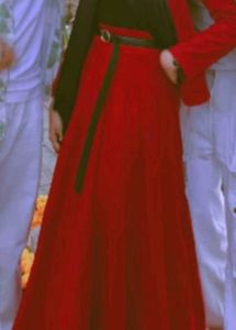 Red Maxi Skirt