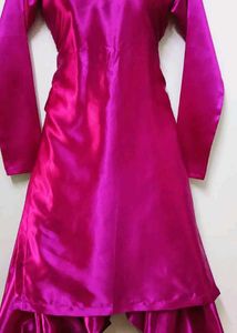 Pink Satin Salwar Suit