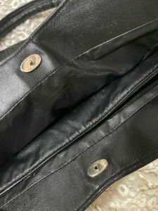Y2k Leather Baguette Bag