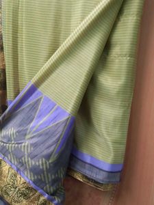 Lavender &amp; Beige Saree