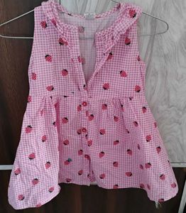 Hand 🌼Print Baby Girl Frock