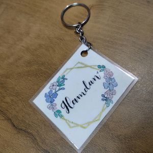 Custom Keychain Beautiful Calligraphy