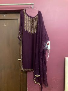 Elegant Purple Kurta Set