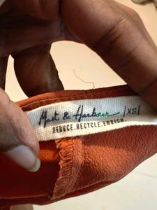 Chic Rust Orange Blouse