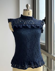 Lace Top With Ruffles