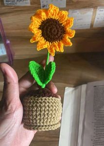 Crochet Sunflower For Home Decor