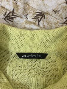 Studio K Lime Green Knit Polo - XL
