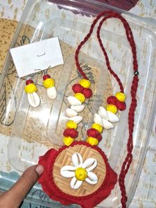 Bengali Handcrafted Shell Necklace Set