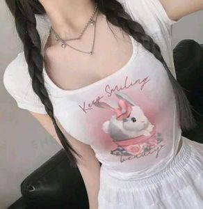Bunny Printed Crop Top