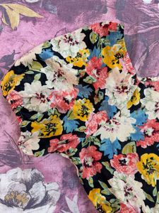 🌸 Floral Puff Sleeve Dress – Versatile &amp; Elegant