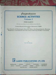 comprehensive science actives volume 1,2 class X
