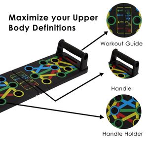9-in-1 Foldable Push Up Board For Exercise