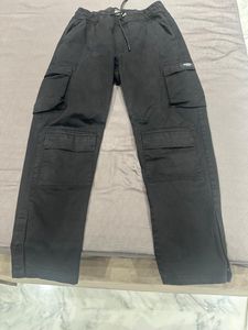 DEADBEAR Black Cargo Pants