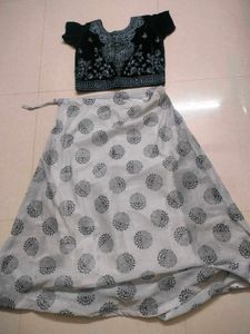 Floral Print Ethnic Skirt