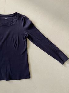 UNIQLO Navy Long Sleeve Top
