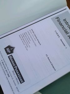 Textbook Of FYBMS(Introduction to financial accounts)