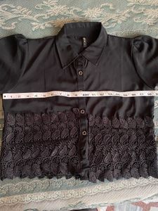 Elegant Black Lace Top