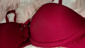 Beautiful Red Front Clasp Bra