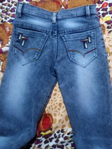 These Is A Jeans In Navy Blue Colour For Boys.