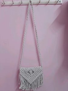 Macrame Crossbody Bag