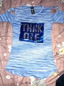 Blue Striped Top