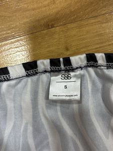 Zebra Print Halter Top